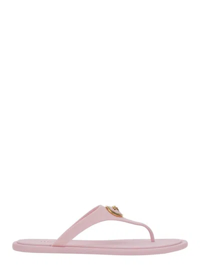 Versace Rubber Sandal In Pink