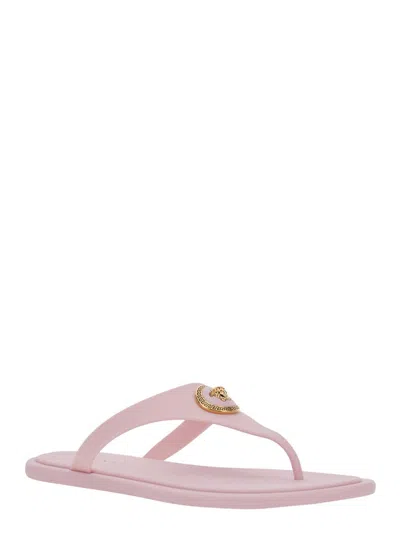 Versace Rubber Sandal In Pink