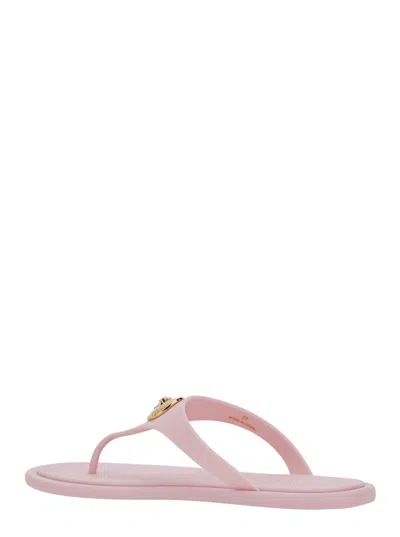 Versace Rubber Sandal In Pink