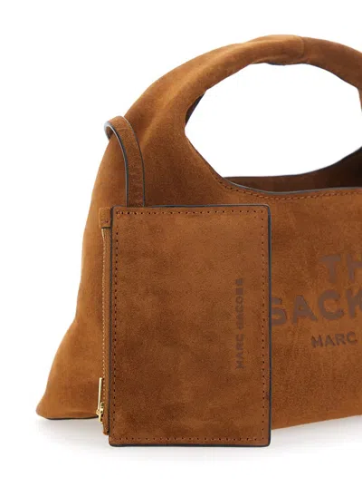 Marc Jacobs Copper Leather The Mini Sack Shoulder Bag In Brown