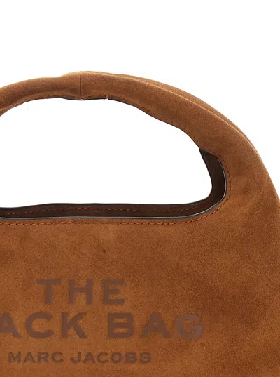 Marc Jacobs Copper Leather The Mini Sack Shoulder Bag In Brown