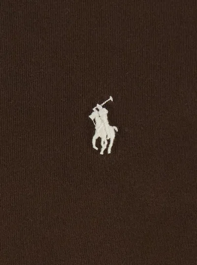 Polo Ralph Lauren Ralph Lauren Jersey Crewneck T-shirt In Brown