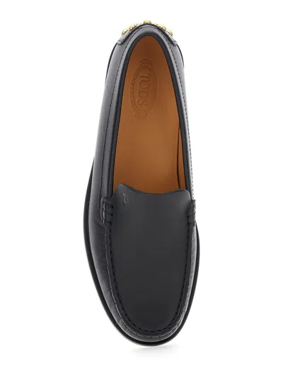 Tod's Studded-embellishment Loafers In Black
