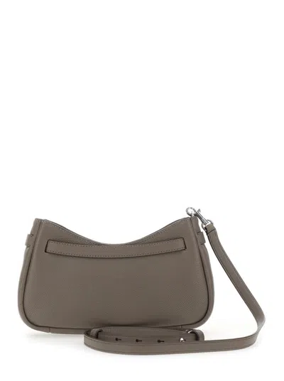 Tory Burch Romy Zip Top Crossbody In Gray