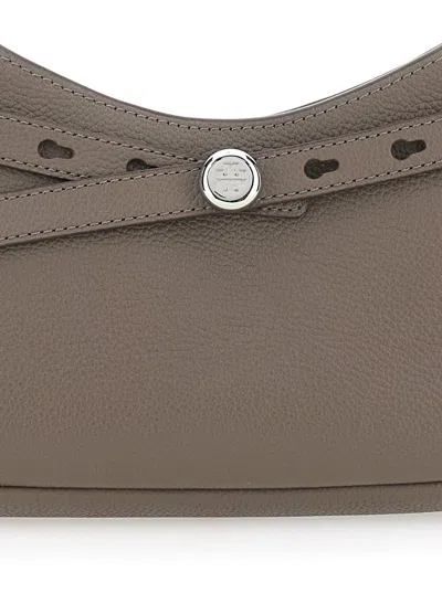 Tory Burch Romy Zip Top Crossbody In Gray