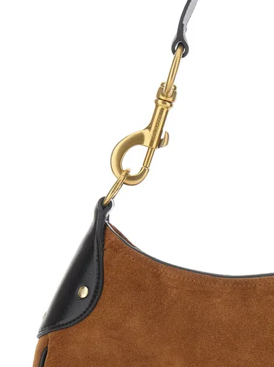 Mulberry Small Hackney Shoulder Bag Suede In Brown