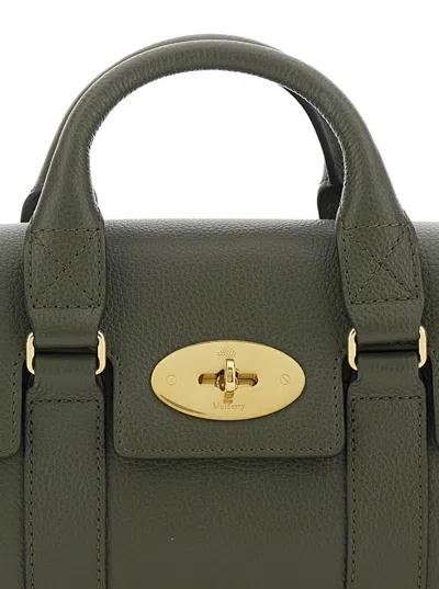 Mulberry Mini Heritage Bayswater T Scg In Green