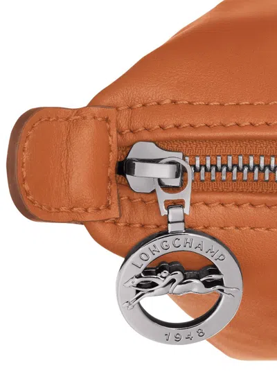 Longchamp 'le Pilage Xtra' Brown Handbag With Adjustable And Removable Shoulder Strap And Embossed Logo On The In Brown