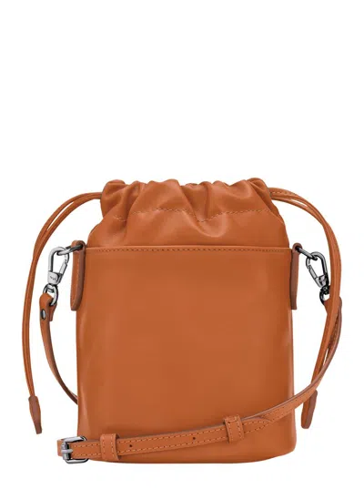 Longchamp 'le Pliage Xtra' Brown Crossbody Bag With Drawstring Closure And Adjustable And Removable Shoulder S In Brown