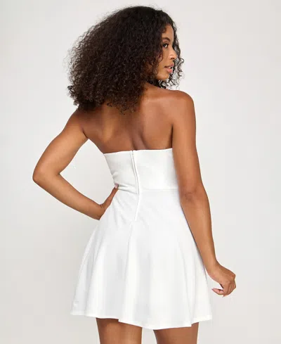 City Studios Juniors' Halter Fit & Flare Dress In Multi