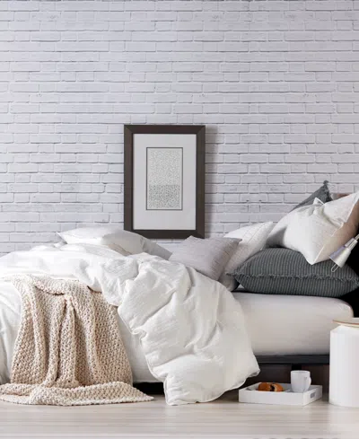 Dkny Pure Comfy Cotton Duvet Cover, Full/queen In White