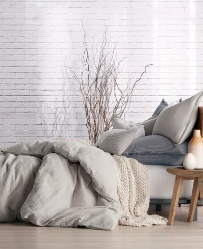 Dkny Pure Comfy Cotton Duvet Cover, King In Silver