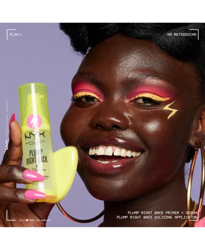 Nyx Professional Makeup Plump Right Back Electrolytes Plumping Primer Serum - 1.01 oz In Transparent