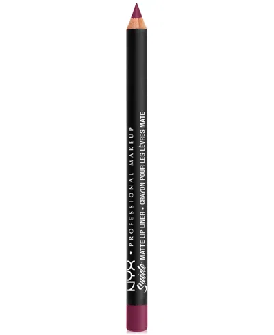 Nyx Professional Makeup Suede Matte Lip Liner In Purple
