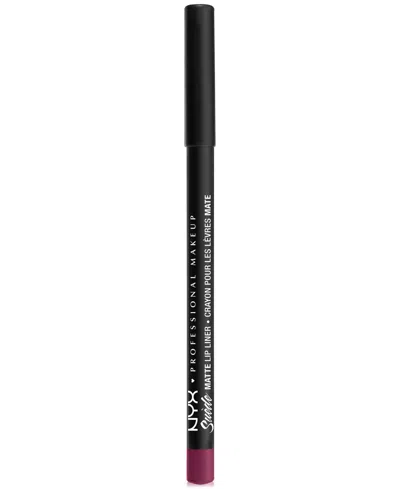 Nyx Professional Makeup Suede Matte Lip Liner In Purple