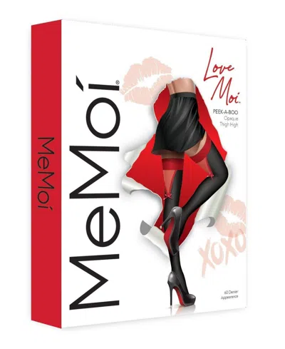 Memoi Women's Opaque Thigh High Stockings In Black