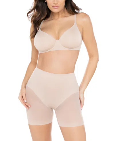 Miraclesuit Women's Sexy Sheer Extra Firm Rear Lift Boy Short 2776 In Neutral
