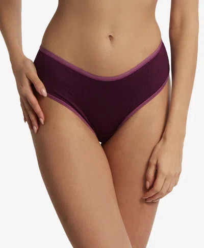 Hanky Panky Movecalm™ Natural Rise Thong In Purple