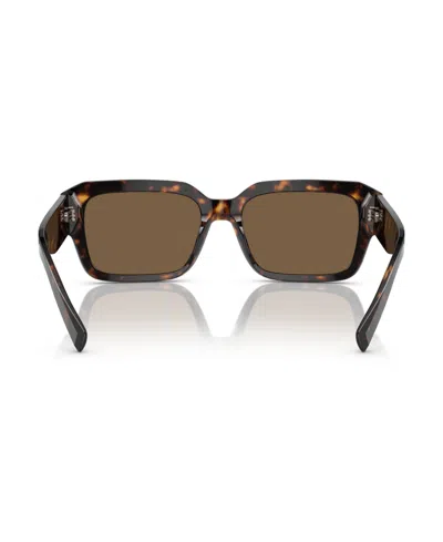 Dolce & Gabbana Sharped Rectangle-frame Sunglasses In Brown