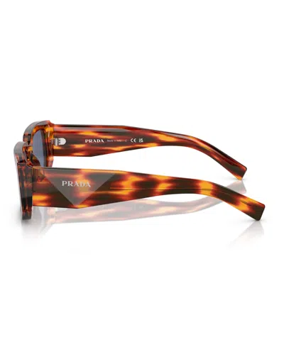 Prada Symbole Rectangular Unisex Sunglasses, Pr 6ys In Multi
