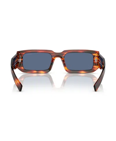 Prada Symbole Rectangular Unisex Sunglasses, Pr 6ys In Multi