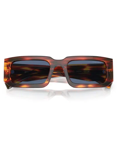 Prada Symbole Rectangular Unisex Sunglasses, Pr 6ys In Multi