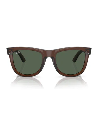 Ray Ban Ray-ban Womens Brown Rbr0502s Wayfarer Reverse Square-frame Injected Sunglasses In Brown