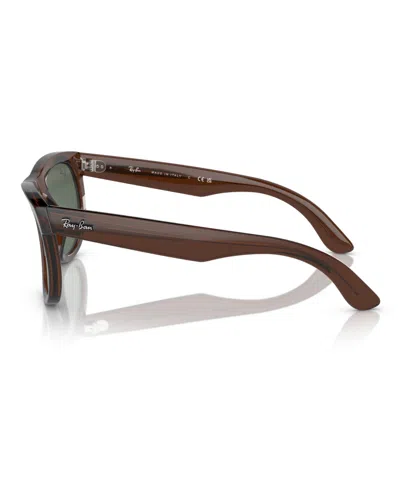Ray Ban Ray-ban Womens Brown Rbr0502s Wayfarer Reverse Square-frame Injected Sunglasses In Brown