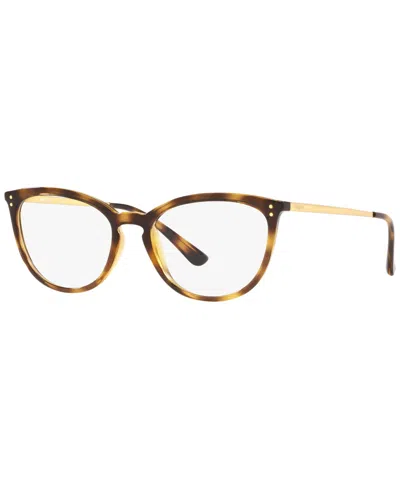Vogue Eyewear Women's Cat Eye Eyeglasses, Vo527653-o In Brown