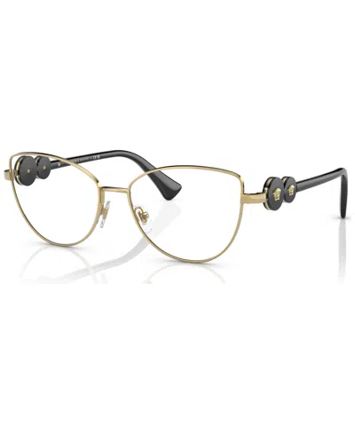 Versace Women's Cat Eye Eyeglasses, Ve128455-o In Gold