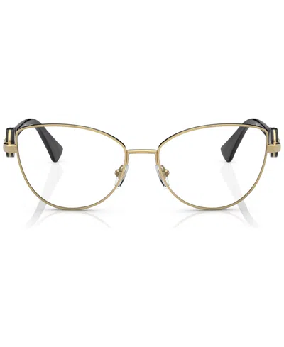Versace Women's Cat Eye Eyeglasses, Ve128455-o In Gold