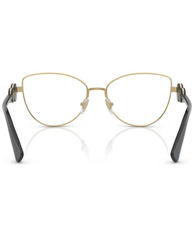 Versace Women's Cat Eye Eyeglasses, Ve128455-o In Gold