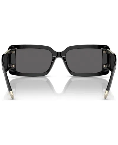 Tiffany & Co Tf4197 Rectangle-frame Acetate Sunglasses In Black