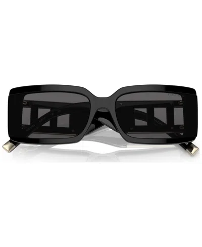 Tiffany & Co Tf4197 Rectangle-frame Acetate Sunglasses In Black