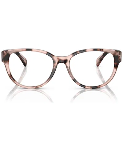 Ralph Lauren Women's Oval Eyeglasses, Ra7151 54 In Pink