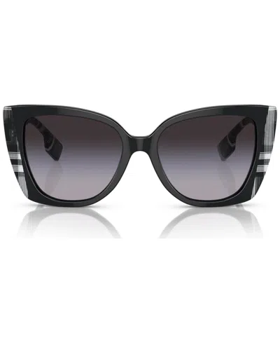 Burberry Cat Eye Sunglasses 0 Be4393 40518 G In Black