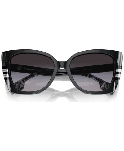 Burberry Cat Eye Sunglasses 0 Be4393 40518 G In Black