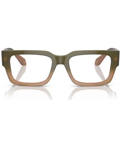 Giorgio Armani Men's Rectangle Eyeglasses, Ar7243u 53 In Green