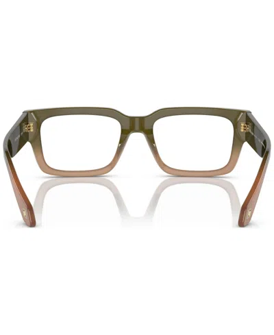 Giorgio Armani Men's Rectangle Eyeglasses, Ar7243u 53 In Green