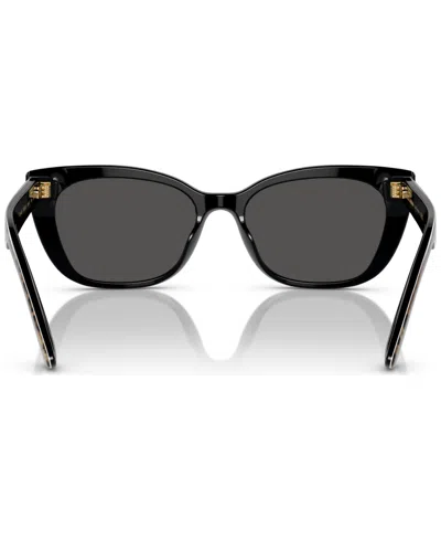 Dolce & Gabbana Cheetah-print Cat-eye Frame Sunglasses In Gray