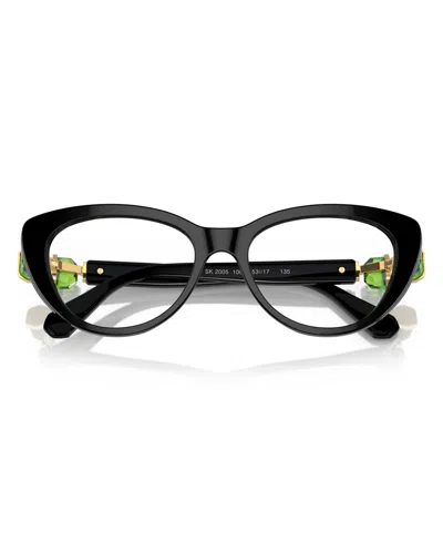 Swarovski Women's Eyeglasses, Sk2005 In Black