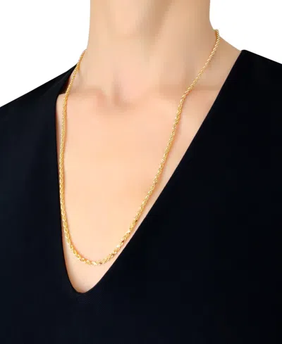 Italian Gold Forza Rope Chain 28" Necklace (2-3/4mm) In 14k Gold In Gold
