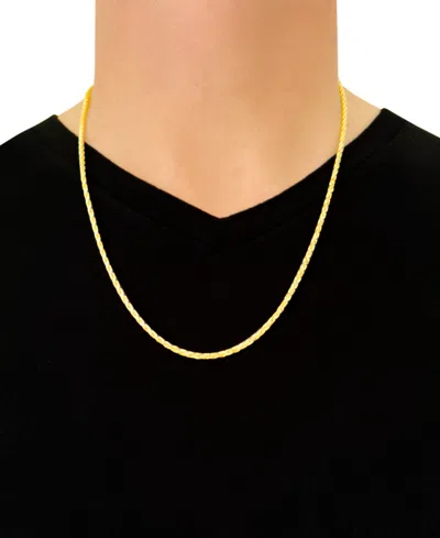 Italian Gold Forza Rope Chain 28" Necklace (2-3/4mm) In 14k Gold In Gold