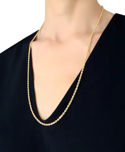 Italian Gold Forza Rope Chain 28" Necklace (2-3/4mm) In 14k Gold In Gold