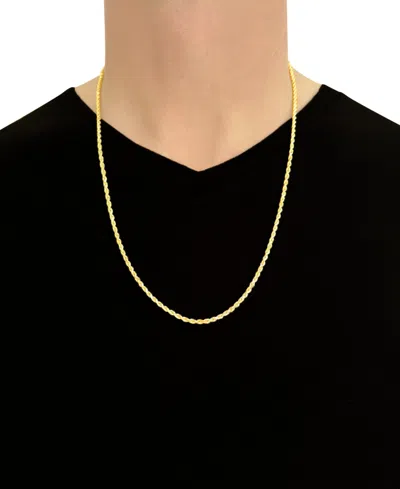 Italian Gold Forza Rope Chain 28" Necklace (2-3/4mm) In 14k Gold In Gold