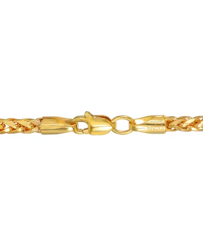 Macy's Polished Square Wheat 24" Chain Necklace (3mm) In 14k Gold In Gold