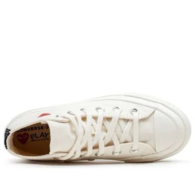 Converse (ps)  X Comme Des Garcons Play Single Heart Chuck Taylor All Star 70 Hi 'milk' In Multi