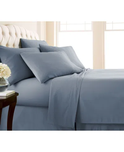 Southshore Fine Linens Adjustable Mattress 7-pc. Sheet Set, Split King In Blue