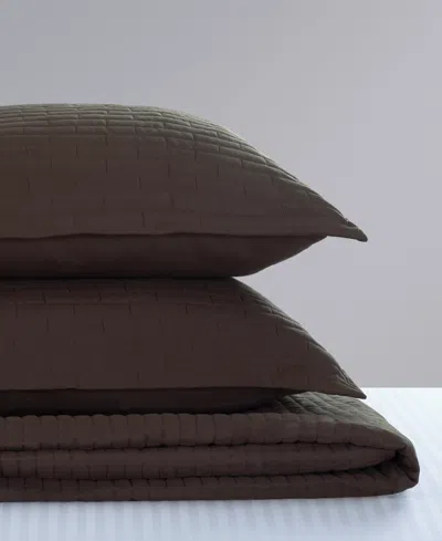 Videri Home Closeout!  Brick Quilted Coverlet, Twin In Brown