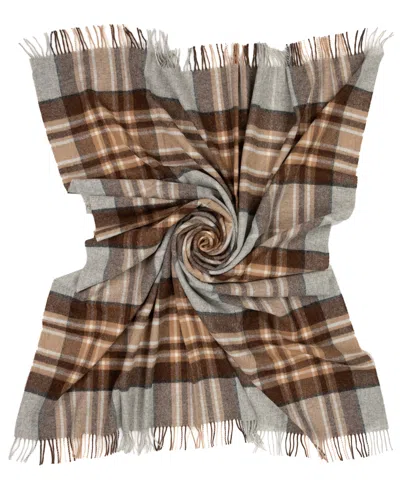 Prince Of Scots Highland Tweeds Shetland Lambswool Throw, 55 " X 72"